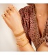 Goudkleurige armband met initiaal X