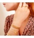 Goudkleurige armband met initiaal X