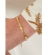 Betoverende Zilveren Armband met 3 Harten - Perfecte Accessoire voor Elegante Looks