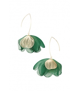 Charming Flower oorbellen - groen SKU0292869-408 Groen Groothandel SKU0292869-408