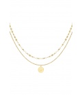 Ketting smiley day - goud SKU0217464-181 Goud Groothandel SKU0217464-181