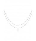 Ketting smiley day - zilver SKU0217464-111 Zilver Groothandel SKU0217464-111