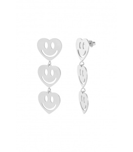 Oorbellen smiley lovers - zilver SKU0292999-118 Zilver Groothandel SKU0292999-118