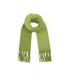 Groene wintersjaal met franjes Warm, stijlvol en trendy