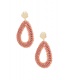 Shimmering Drop Beads oorbellen - rood SKU0292641-348 Rood Groothandel SKU0292641-348