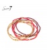 Rood gekleurde armband met meerdere strengen