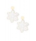 Beaded blossom oorbellen - wit SKU0292643-008 Wit Groothandel SKU0292643-008