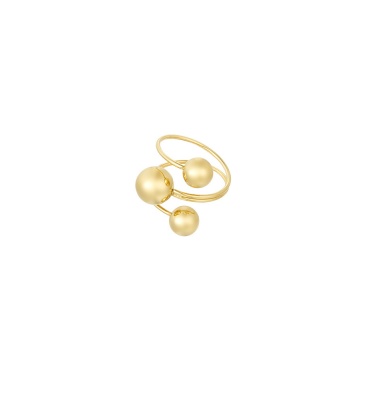 Dotty dream ring - goud SKU0253372-185 Goud Groothandel SKU0253372-185