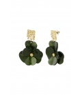 Oorbellen flower magic - groen goud SKU0292861-188 Green Gold Groothandel SKU0292861-188