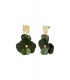 Oorbellen flower magic - groen goud SKU0292861-188 Green Gold Groothandel SKU0292861-188