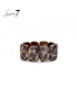 Trendy bruin gekleurde armband met print Shop nu