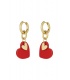 Oorbellen sweetheart charm - Rood SKU0293072-308 Rood Groothandel SKU0293072-308